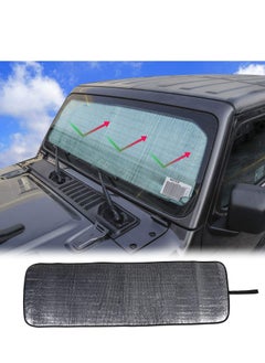 KASTWAVE Jeep JL Windshield Sunshade Window Sun Shade for 2018-2022 Jeep Wrangler JL JLU 2/4 Door Gladiator JT 4XE  - Image 1