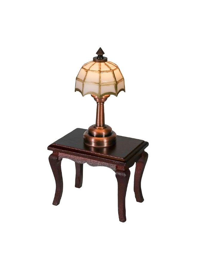 Inusitus - Mini dollhouse table accent lamp LED miniature lighting for dolls house decor Battery operated functional light accessories - Image 1