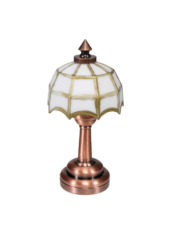 Inusitus - Mini dollhouse table accent lamp LED miniature lighting for dolls house decor Battery operated functional light accessories - Image 1