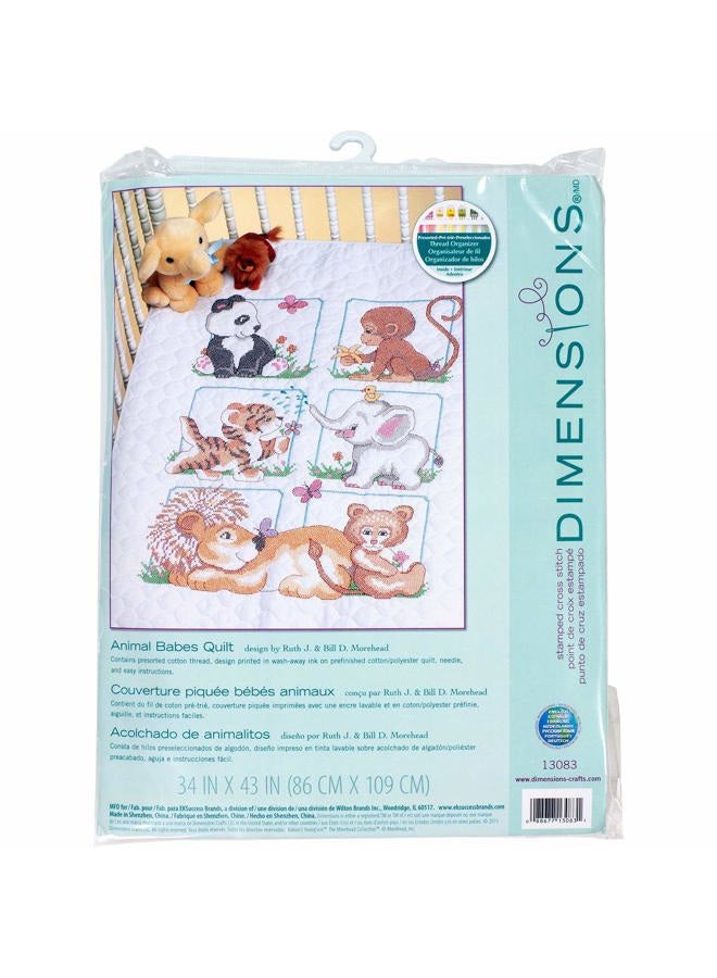 DIMENSIONS QUILT ANIMAL BABES, cotton-blend - Image 1