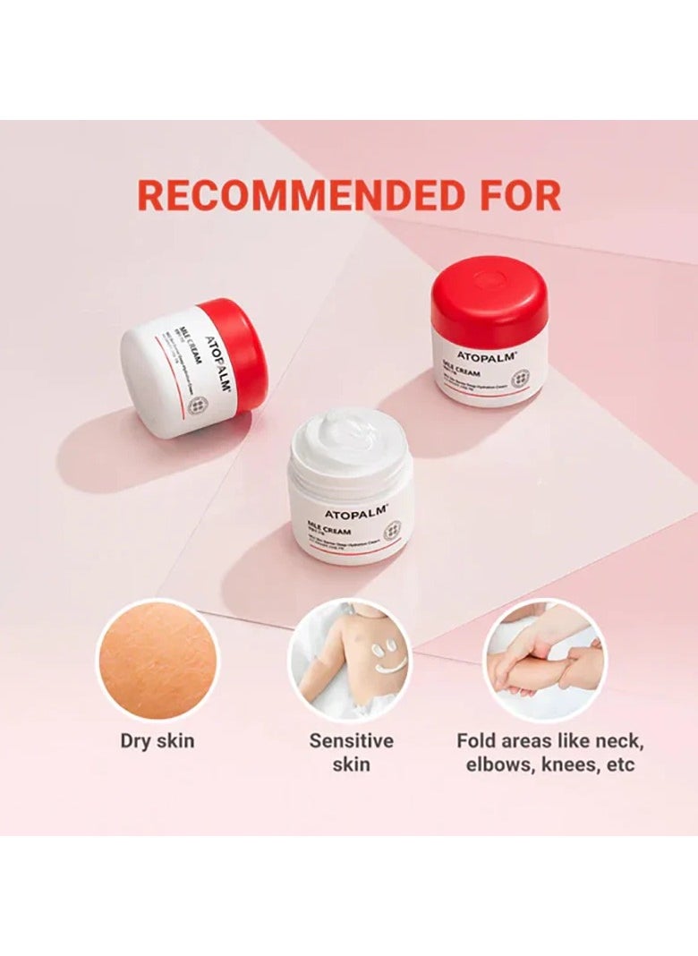 Atopalm ATOPALM MLE Eczema Cream 65ml, Premium Baby Face and Body Moisturizer for Skin Barrier, Daily Long-lasting Moisturizing Facial Cream for Relieving Itchiness & Redness, Gentle Baby Skincare 1 Count  - Image 4