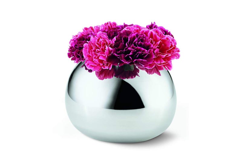 Philippi Bella Vase Small  Stainless Steel  Silver  16 x 16 x 12 cm