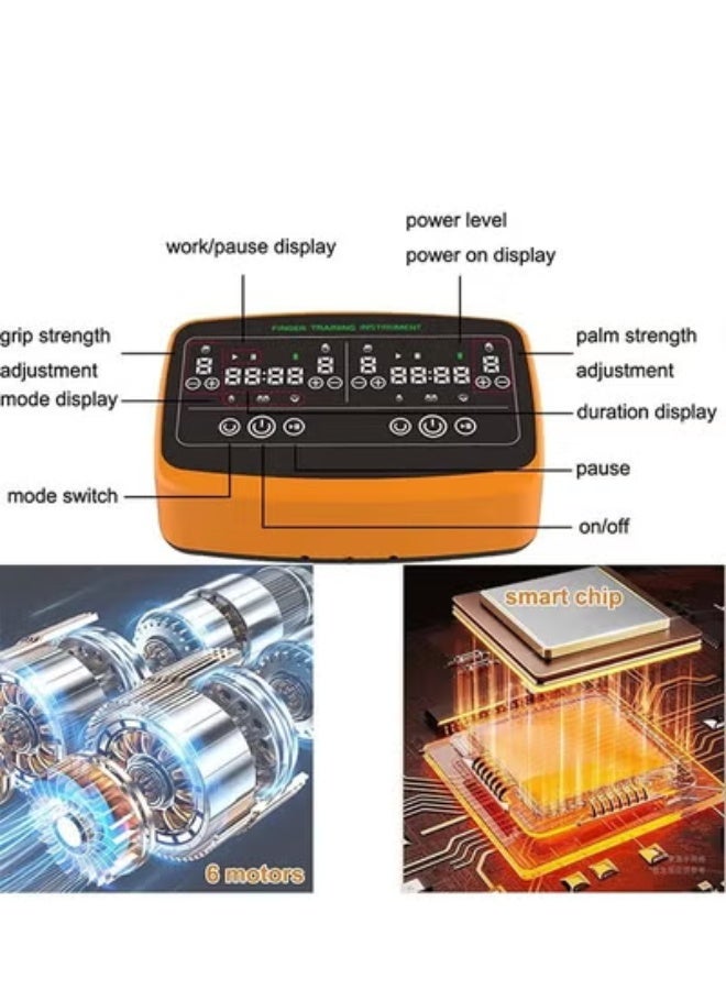 مستوى جديد من علاج إعادة التأهيل تمرين كلتا اليدين في وقت واحد، معدات إعادة تأهيل السكتة الدماغية، قفاز روبوت لإعادة تأهيل اليد - Image 5