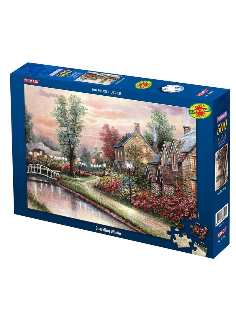 توماكس بازل الشتاء المتلألئ المتوهج في الظلام 500 قطعة - 50-042 - Image 1