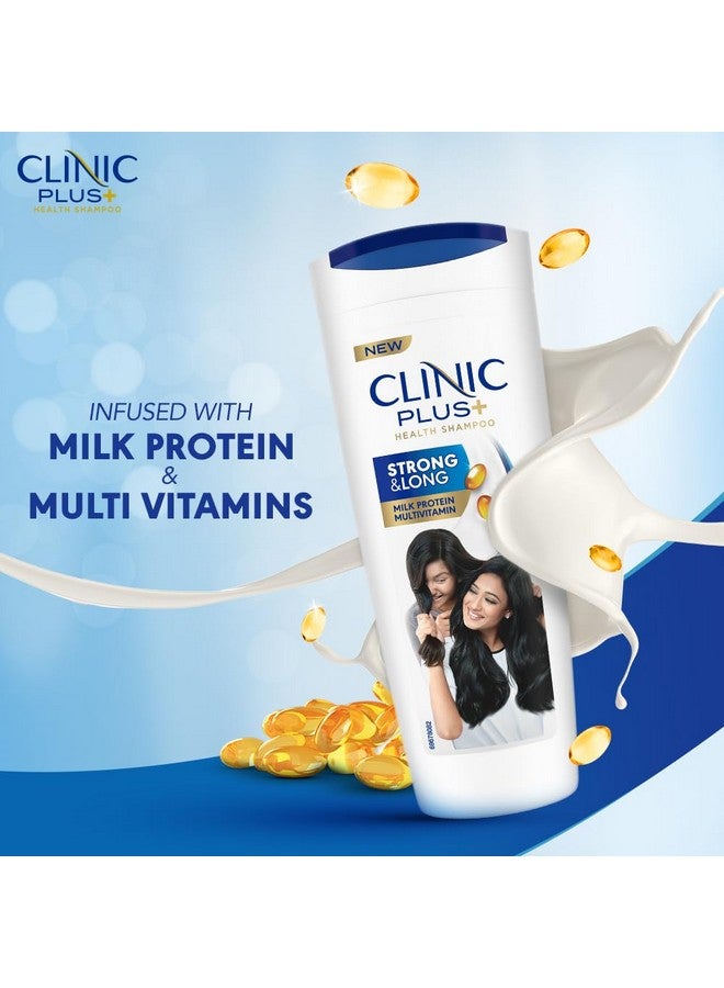 كلينيك بلس شامبو قوي وطويل 650 مل || مع بروتينات الحليب والفيتامينات المتعددة لشعر صحي وطويل - شامبو مقوي لنمو الشعر - Image 4