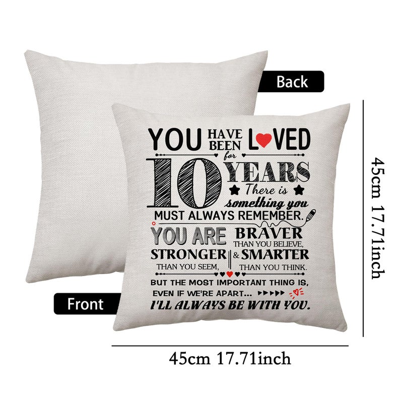 Aconesong 60th Birthday Gift for Women Men Birthday Decoration Throw Pillow Cover Gifts for 60 Years Old Nanny Nana Parents Grandparents Auntie Sister Brother Teacher Colleagues Keepsake 45 x 45 cm (60) - Image 3