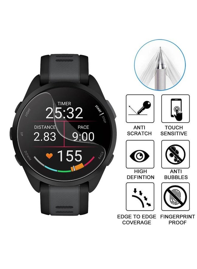 HuHa For Garmin Forerunner 165 5pcs xDfind Soft Hydrogel Film Full Cover Front Protector - Image 3