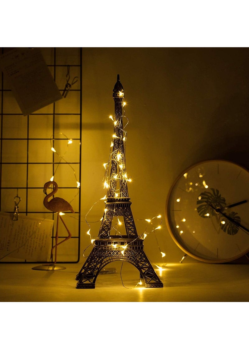 Beauenty 12 PACK Micro LED Fairy Lights Battery Powered, 20 LEDs Small Fairy Lights Copper Wire String Lights for DIY Bedroom Wedding Decor (Warm White) - Image 5