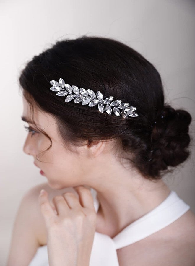 BERYUAN Purple Color Crystal Hair Clip for Women and Girls Crystals Hair Clip Prom Party Hair Pieces Bridal Bridesmaid Hair Accessories - Image 4