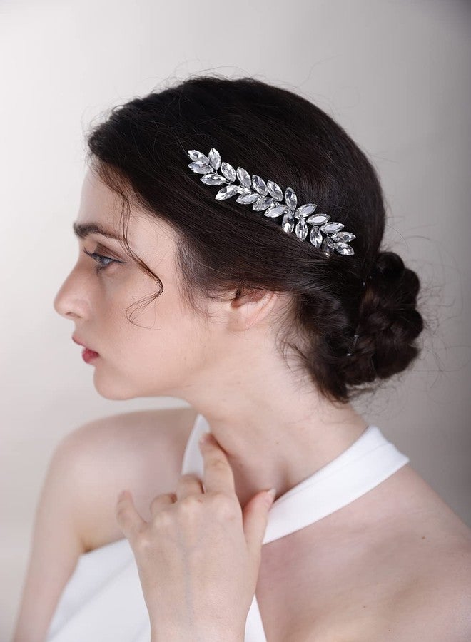 BERYUAN Purple Color Crystal Hair Clip for Women and Girls Crystals Hair Clip Prom Party Hair Pieces Bridal Bridesmaid Hair Accessories - Image 5