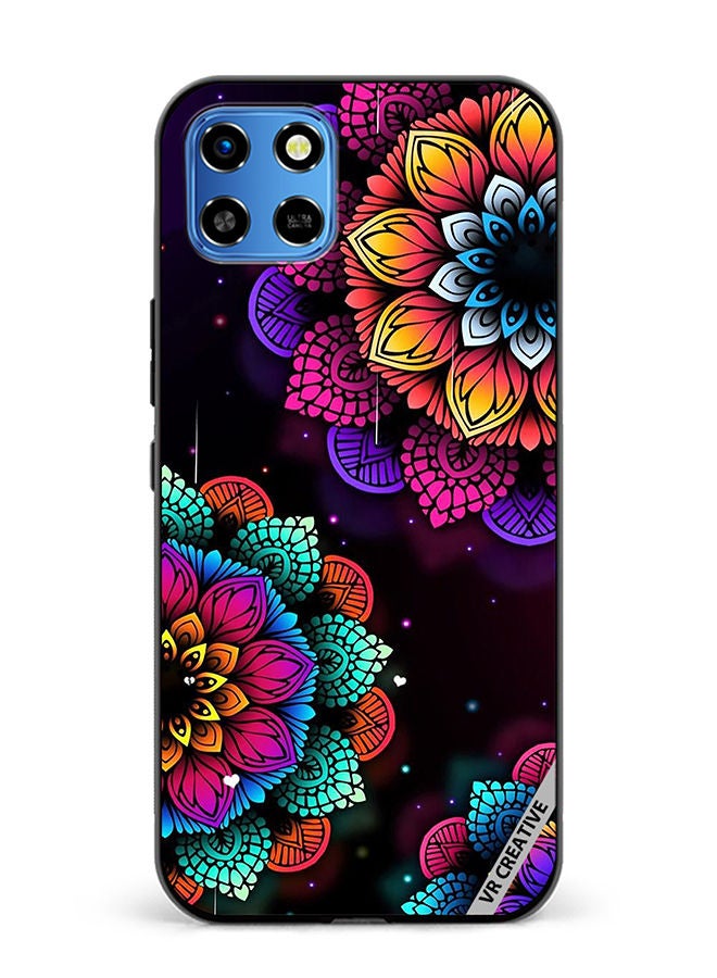VR CREATIVE Protective Case Cover For Infinix Smart 6 HD Flowers Design Multicolour - Image 1