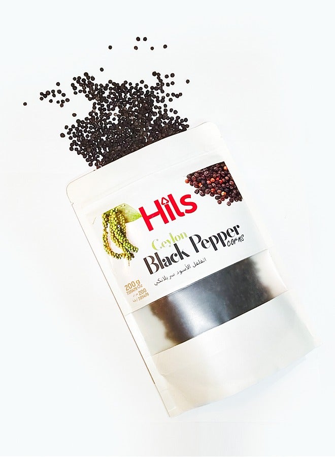 HILS Organic Black Peppercorns 200G, Ceylon Black Peppercorns for Grinders, Organic Black Pepper, Whole - Image 3