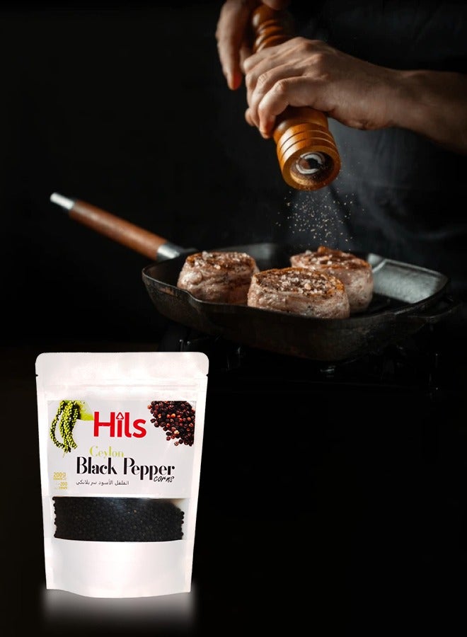 HILS Organic Black Peppercorns 200G, Ceylon Black Peppercorns for Grinders, Organic Black Pepper, Whole - Image 4