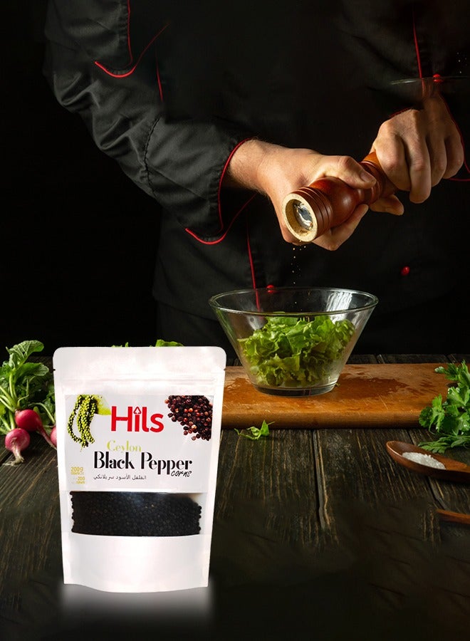 HILS Organic Black Peppercorns 200G, Ceylon Black Peppercorns for Grinders, Organic Black Pepper, Whole - Image 5