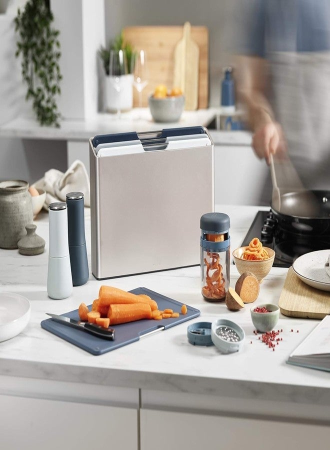 NETZILLA Manual Salt and Pepper Mill Grinder Non-Spill Spice Mill with Adjustable Ceramic Grinder Refillable Seasoning Bottle Container - Image 3