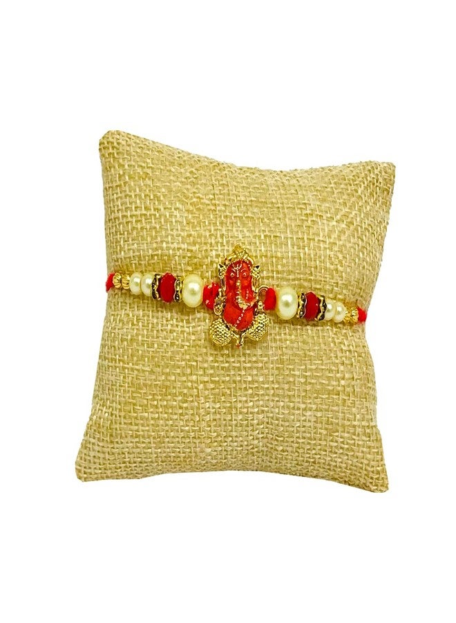 Evisha Box Packing Ganesh Murti Rakhi For Brother | Rakhi Combo-BR-12 || rakhi || rakhi set || rakhi for brother || rakhi for brother and bhabhi || rakhi combo || bhaiya bhabhi rakhi || rakhi gifts - Image 3