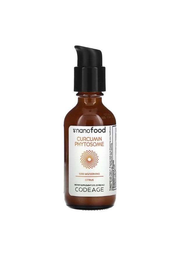 Codeage - Curcumin Phytosome Citrus 1000 mg 2 fl oz 59.2 ml - Image 1