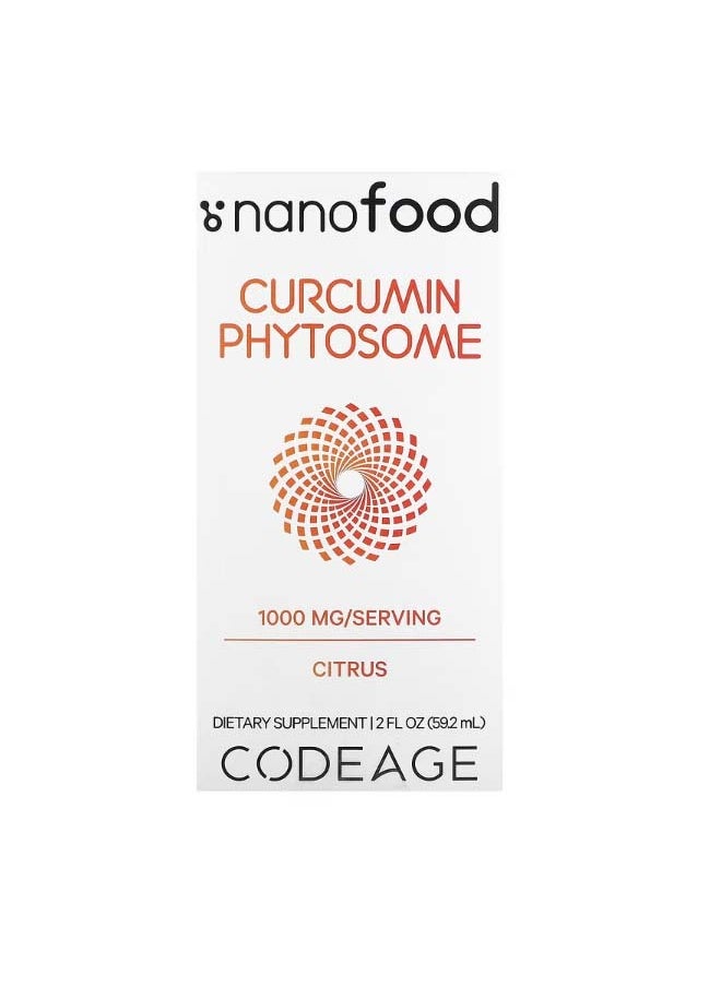 Codeage - Curcumin Phytosome Citrus 1000 mg 2 fl oz 59.2 ml - Image 1
