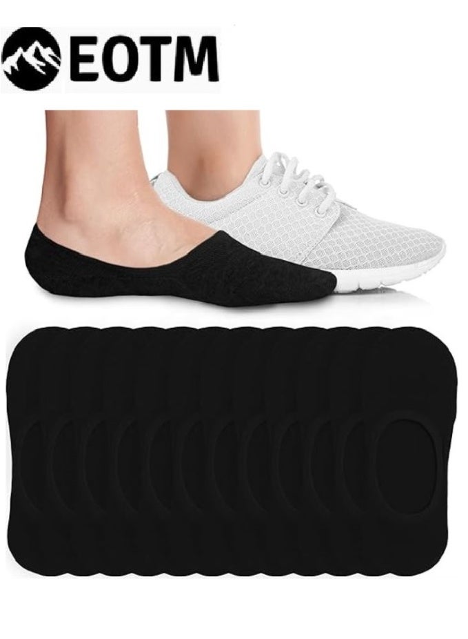 اي او تي م 12 زوجًا من الجوارب غير المرئية غير القابلة للانزلاق ذات القطع المنخفضة جدًا للنساء - Image 1