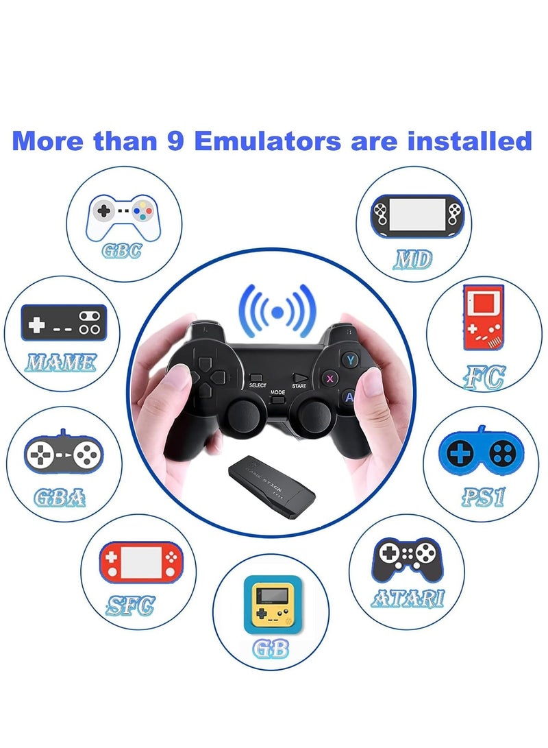 Retro Gaming Console, Nostalgia Stick Game, Wireless Retro Play Game Stick, Plug and Play Video Game Stick Built-in 20000+Games, with Dual 2.4G Wireless Controllers  - Image 2
