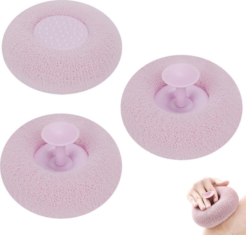 Bath Sponge Reusable Shower Brushes Soft Exfoliating Massage Bath Sponge Ball (Purple)