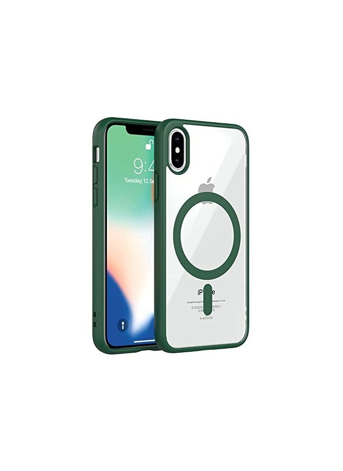 Generic - Transparent Crystal Case for iPhone XS Max Compatible with Charger, Slim, Shockproof, Shockproof Cover, Transparent Crystal Case for iPhone XS Max (Green) - Image 1