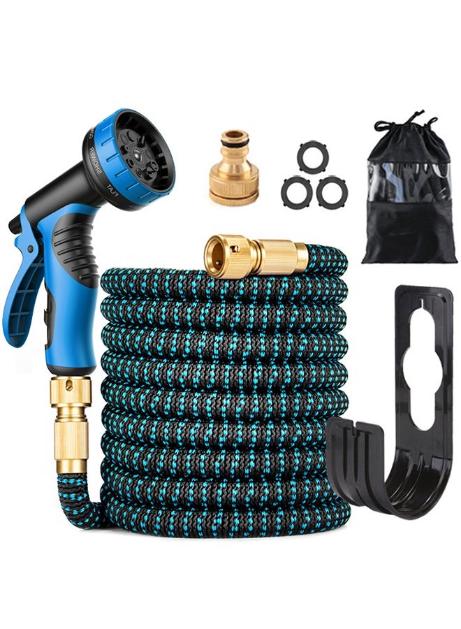 50 قدم قابلة للتوسع خنطة مع قوس - ثقيل قوة فائقة عالية 3750D - 4 طبقات من اللاتكس الأساسية - موصل النحاس فائقة القوة و 10 فوهات مع حقيبة تخزين - Image 1