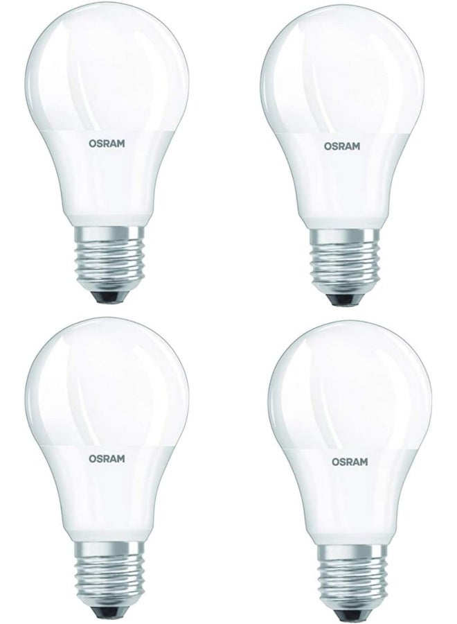 Osram Led Value Classic A60 Bulb E27 8.5W Daylight, Uv And Flicker Free, No Blue Light Hazard, 806Lm 6500K Frosted With Esma Approval (Pack Of 4) - Image 1