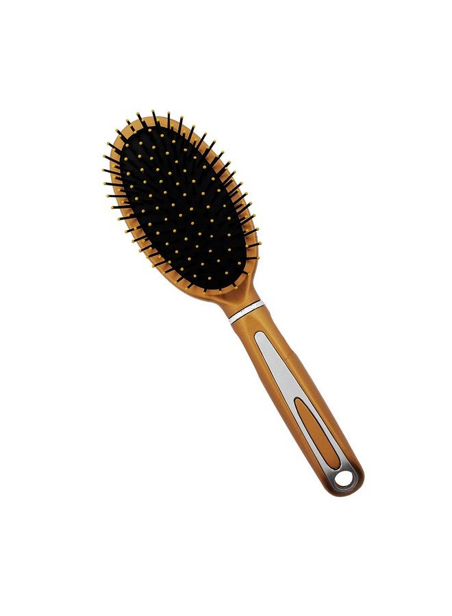 OMEY Cushioned Flat Round Brush for Healthy Hair in Multi Color, 150g