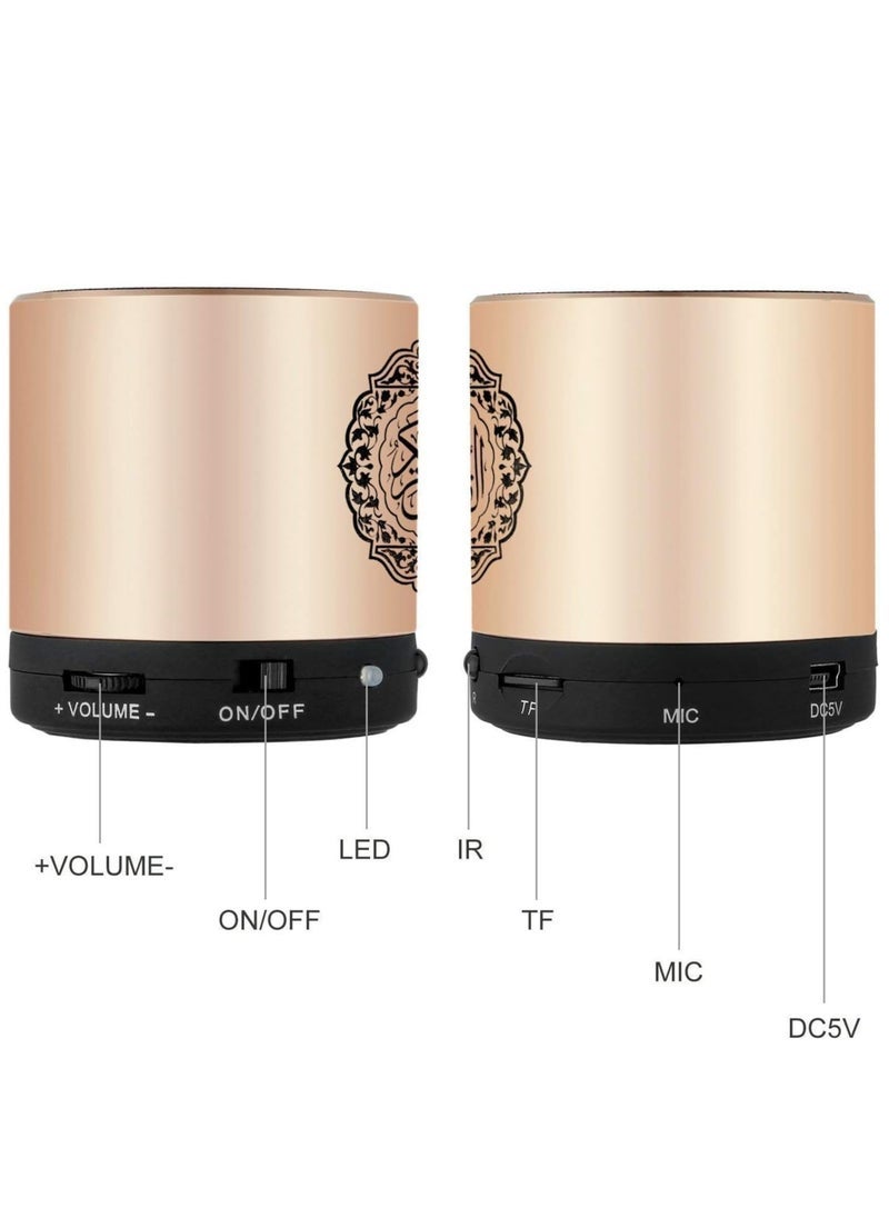 Gravity Remote Control Speaker Portable Quran Speaker MP3 Player 8GB TF FM Quran Koran Translator USB Rechargeable Speaker, Secure Digital, Micro SD (ELT-SP01) - Image 2