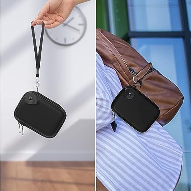 لاكدو شنطة حمل للقرص الصلب توشيبا كانفيو بيسكس/كانفيو فليكس/كانفيو ادفانس/كانفيو جيمنج هارد خارجي محمول سعة 1 تيرا و2 تيرا و3 تيرابايت و4 تيرابايت 2.5 انش، شنطة سفر مضادة للصدمات، اسود ورمادي - Image 5