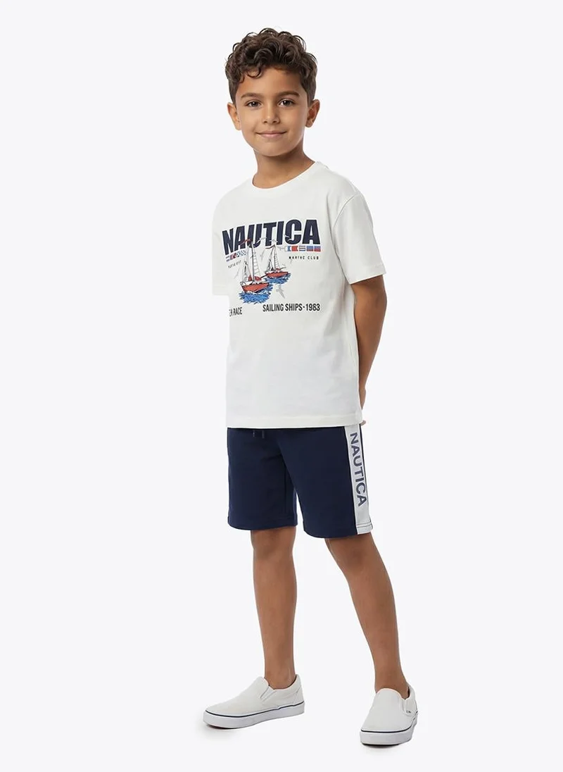 NAUTICA  Boys Crew Neck T-shirt for Kids | Best Price UAE