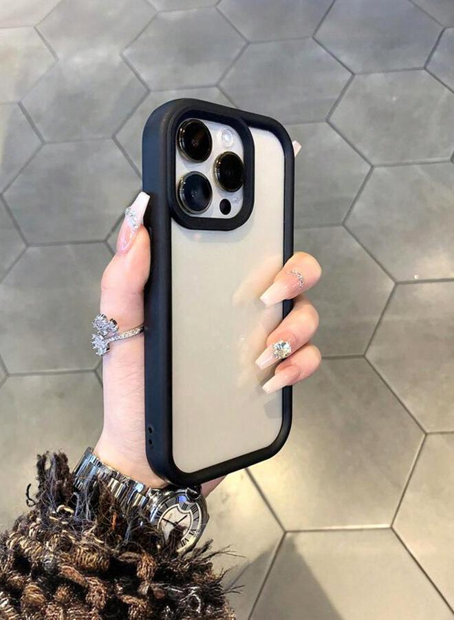 Take Two Solid Trim Transparent Back iPhone Case - Image 1