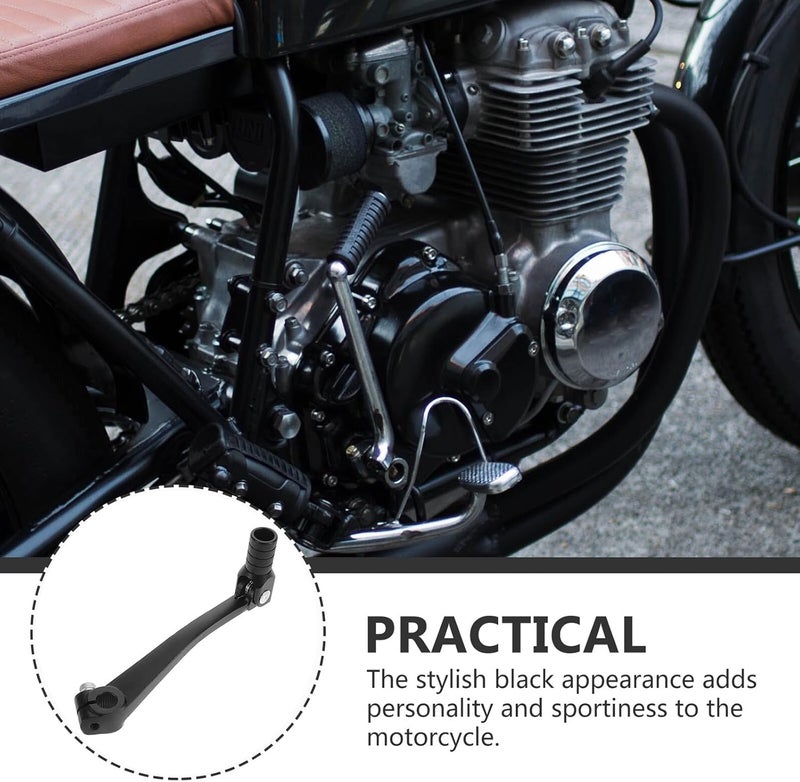 Hemobllo Motorcycle Gear Shifter Lever Aluminum Alloy Folding Shift Lever for Dirt Bike Xr50 Black Compatible with Off-Road Motorcycles - Image 3