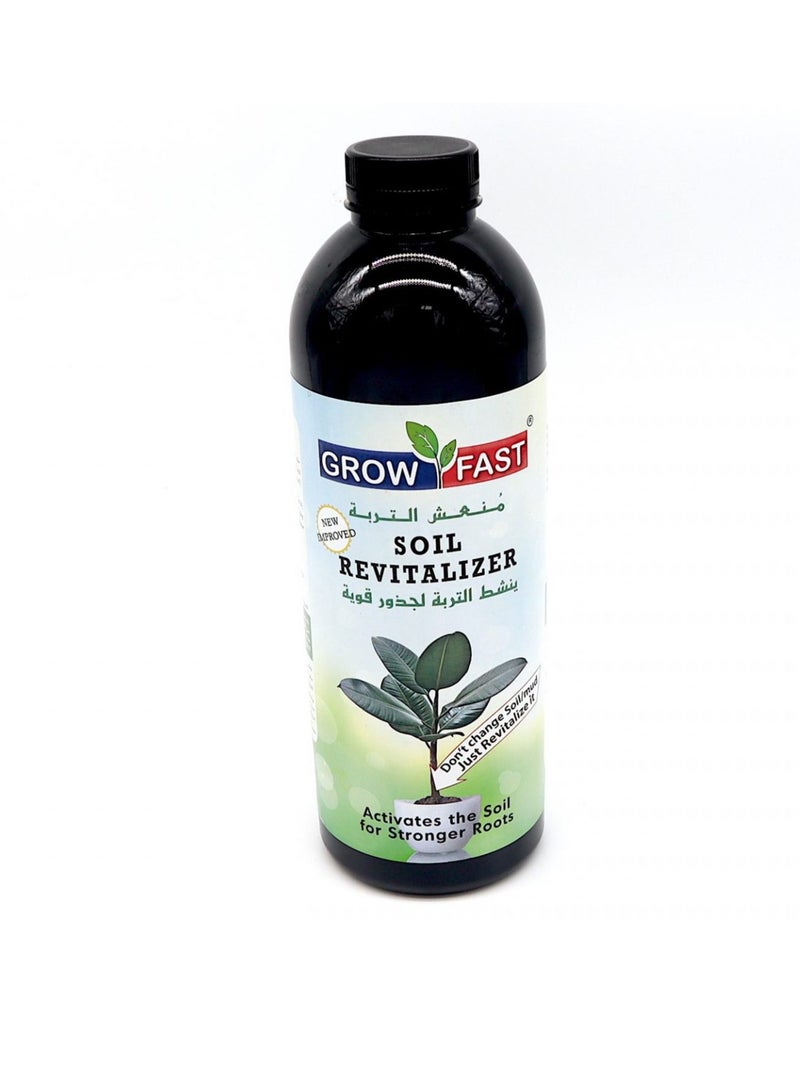 Grow Fast Soil Revitalizer for Indoor and Outdoor Plants 1 Liter Grow Fast Soil Revitalizer is a Premium Soil Amendment Designed to Enhance Soil Health and Promote Vigorous Plant Growth for Both Indoor and Outdoor Gardens. - Image 2