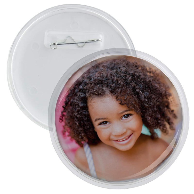Snapins 3" DIY Snap Together Pin Back Buttons - Pack of 100 - Image 1