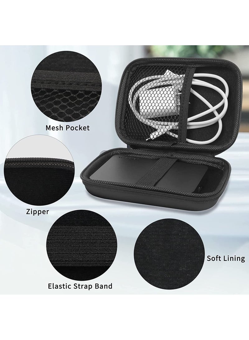 CATANES Carrying Case for External Hard Drive Electronics Accessories EVA Travel Tech Organizer Shockproof Bag 15x10x4.5cm - Image 3