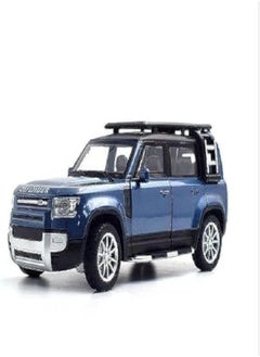1/32 Scale Diecast Plastic Defense Vehicle Gift Set Off-Road Vehicle Simulation Toy Set (Blue)