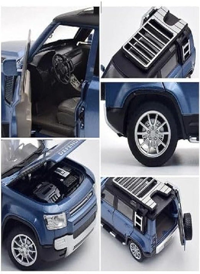 Generic - 1/32 Scale Diecast Plastic Defense Vehicle Gift Set Off-Road Vehicle Simulation Toy Set (Blue) - Image 1