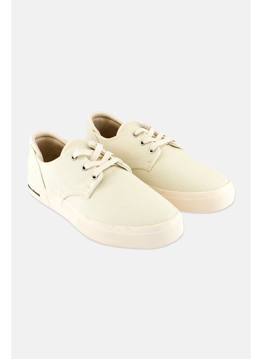 Sun Stone Men Kiva Lace Up Casual Shoes, Off White  - Image 1