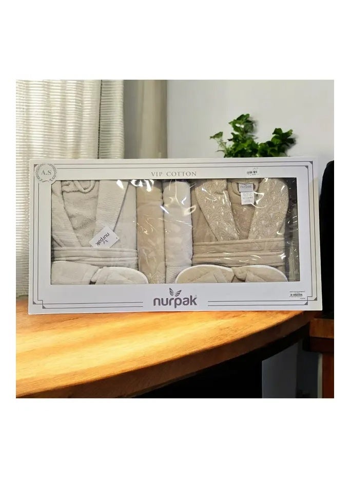 Turkish bathrobe set, 11 pieces