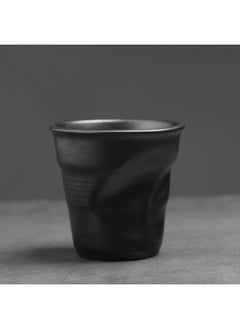 NIBEMINENT Retro Creative Coarse Pottery Coffee Mug Niche Design Ceramic Kiln Tea Cup 90ml/200ml 