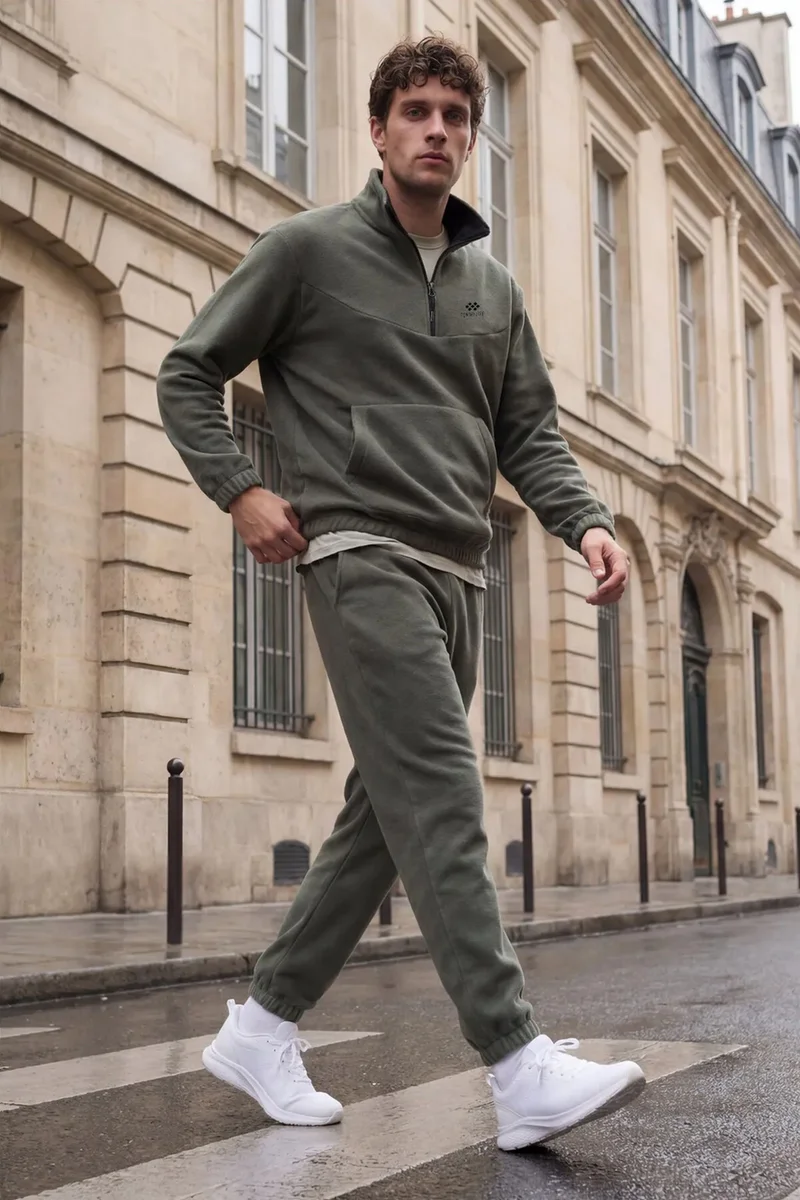 تومي لايف TOMMY Men's Two-piece Plush Tracksuit