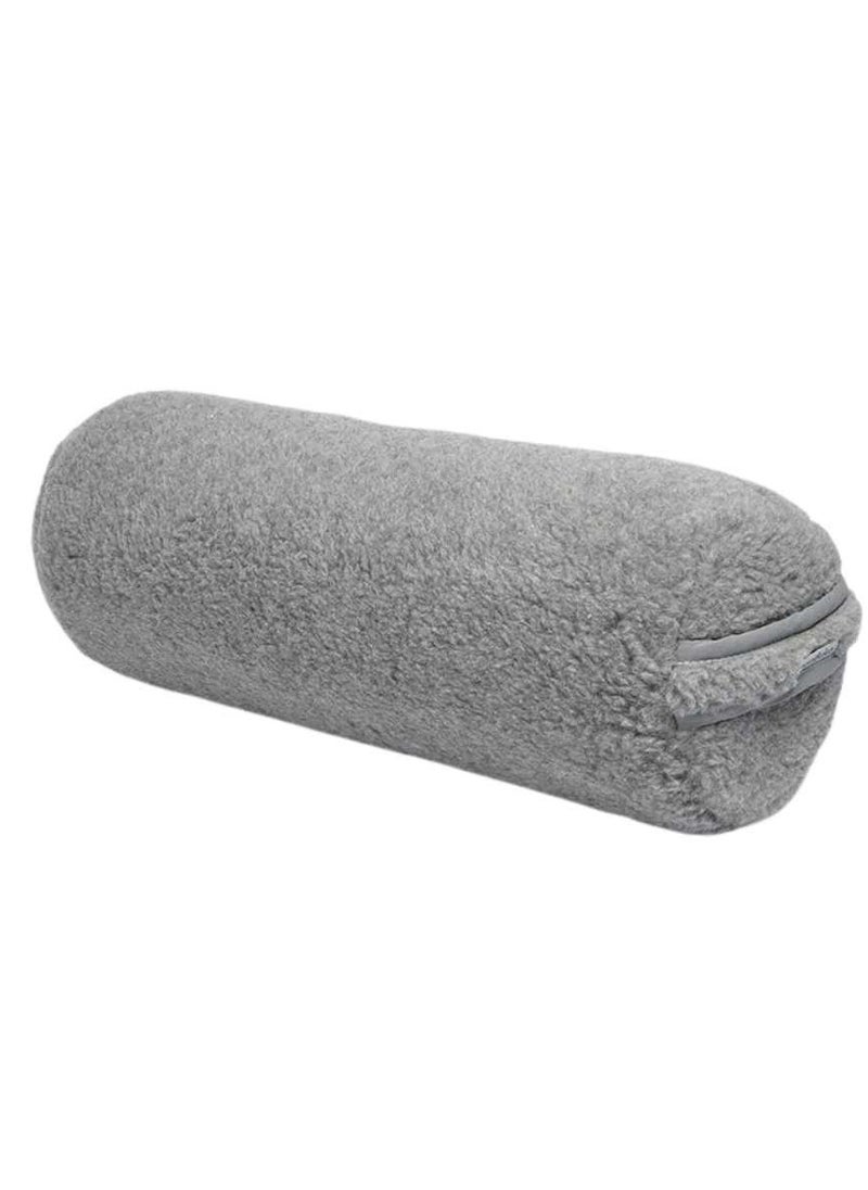 Manduka WOOL ROUND BOLSTER GREY STANDARD  - Image 1