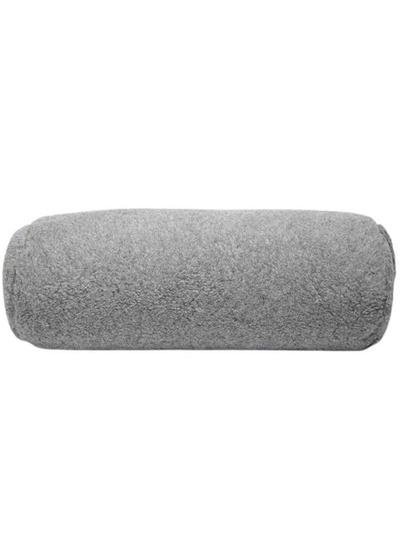 Manduka WOOL ROUND BOLSTER GREY STANDARD  - Image 2