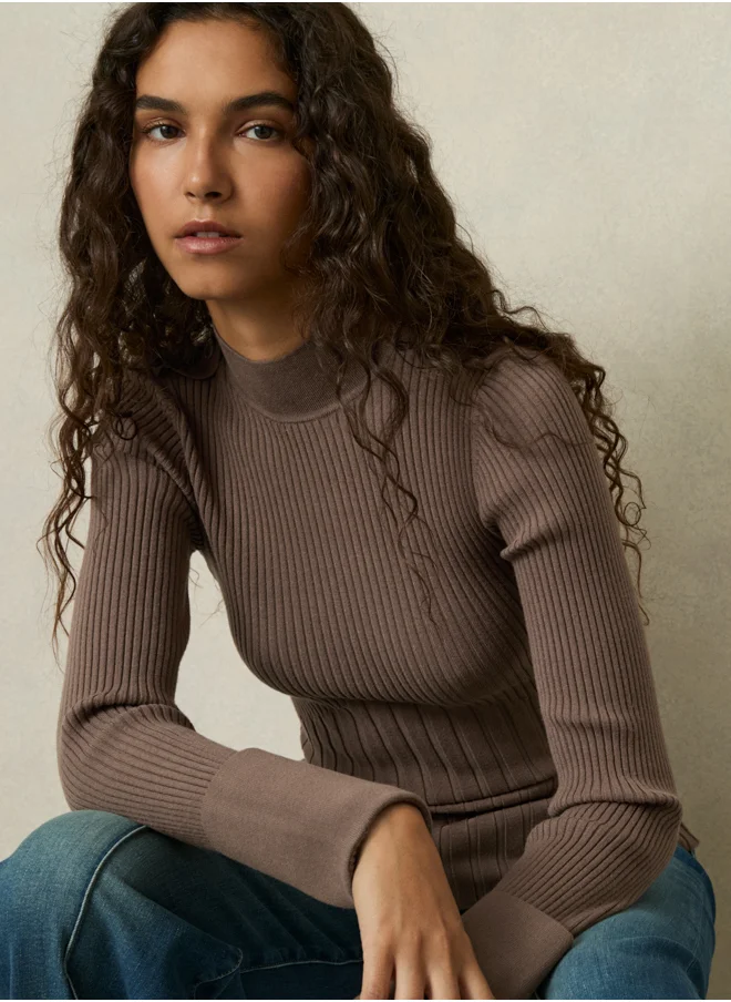 REISS Mock Neck Jumper