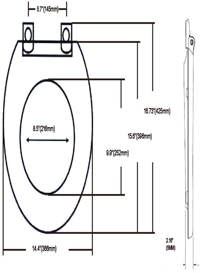 J&V Textiles Soft Round Toilet Seat With Easy Clean & Change Hinge, Padded (White)* - Image 2