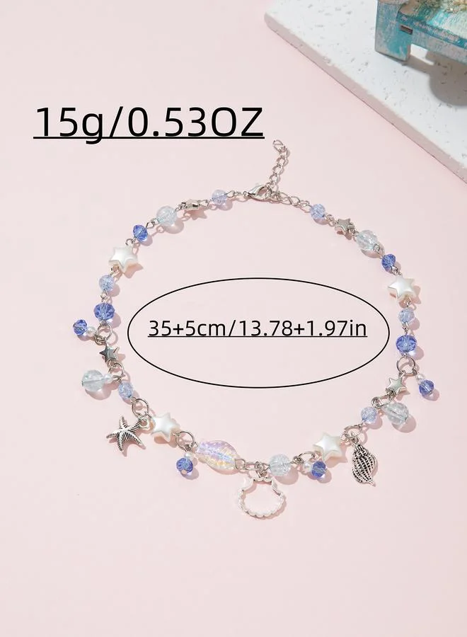 Take Two  Girls Ocean Charms Beaded Chocker Necklace for Women | Best Price UAE