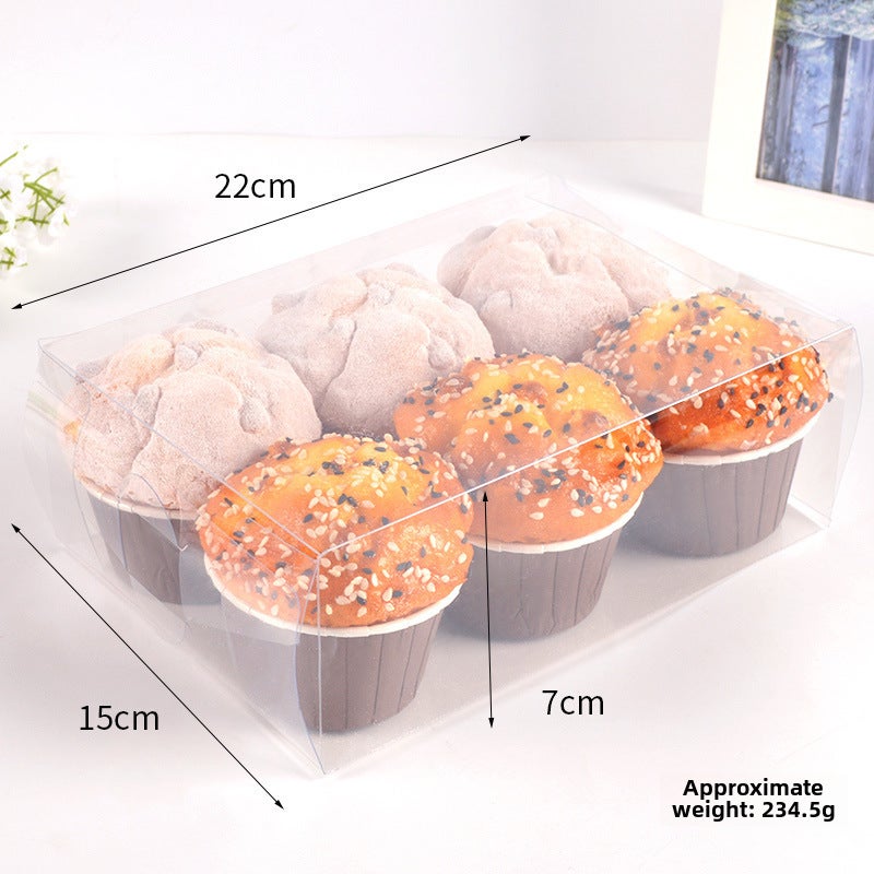 Realistic Caterpillar Bread Cake Model 6 cupcakes