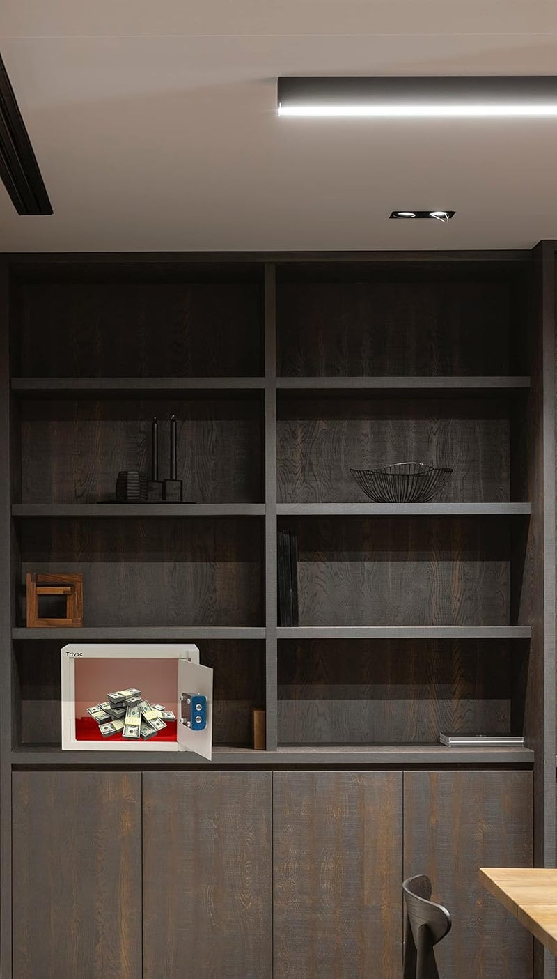 TRIVAC Mechanical SafeLocker Intelligent Deposit SafeLocker for Cash Money Jewelry Document Cabinet SafeSteel Household Mini SafeSafety lockerKey Locker for HomeOfficeHotelProfession Institutes - Image 3